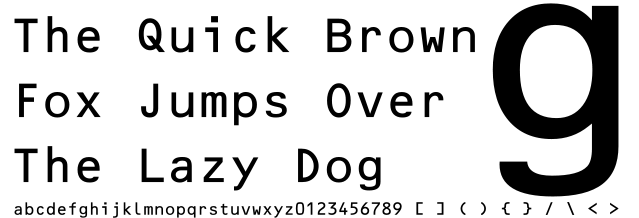 OCR-B specimen